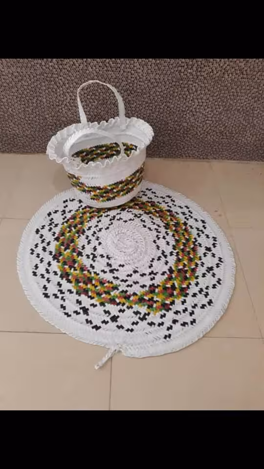 سفره حصیری تسمه ايي کد 102544