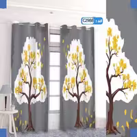 پرده تصویری طرح درخت برند پرنا