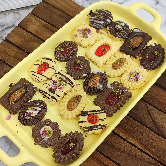 کوکی و شیرینی کره ای نرم و خوشمزه برای پذیرایی خیلی خوبه و در کنار چای میچسبه