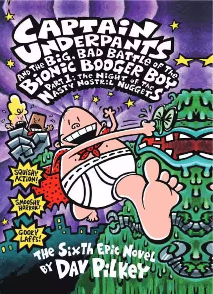 کتاب Captain Underpants and the Big Bad Battle of the Bionic Booger Boy ( 6 )