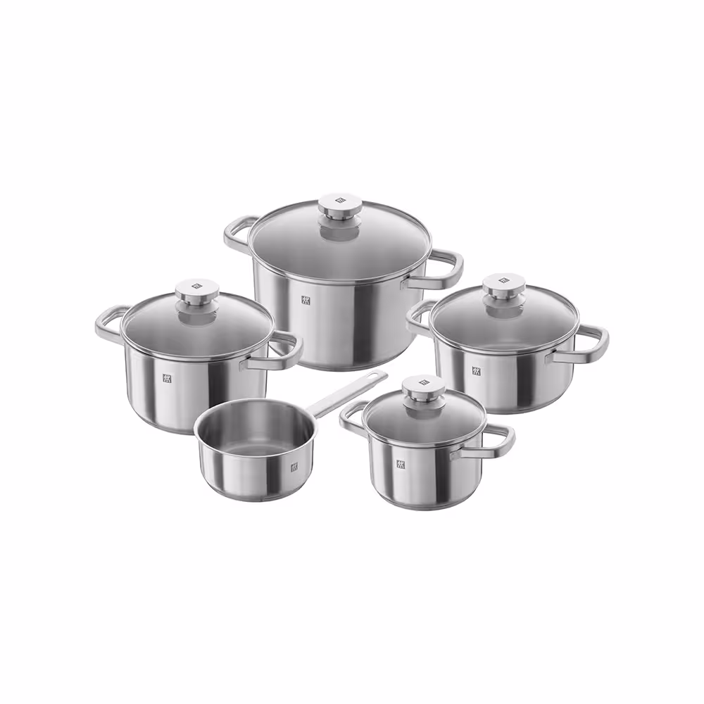 سرویس قابلمه 5 تکه زولینگ مدل جوی با شیر جوش ZWILLING Joy Cookware with Saucepan