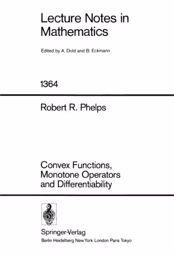 خرید و دانلود نسخه کامل کتاب Convex Functions, Monotone Operators and Differentiability