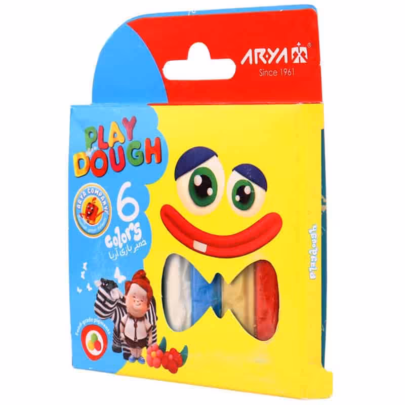 خمیر بازی 6 رنگ آریا 1057 Arya