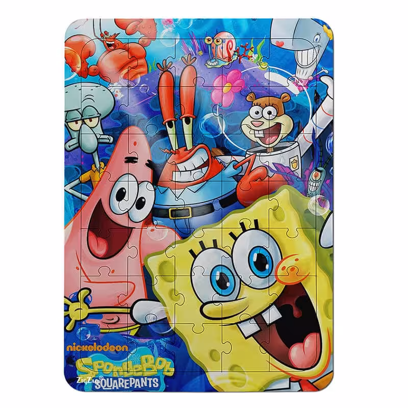 خرید و قیمت پازل چوبی 35 تکه طرح باب اسفنجی کد 351012