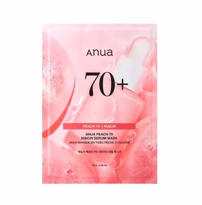 ماسک ورقه ای هلو نیاسینامید آنوا