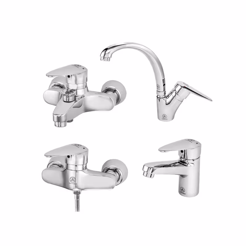 ست شیرآلات چهارتکه قهرمان مدل سوئیسی