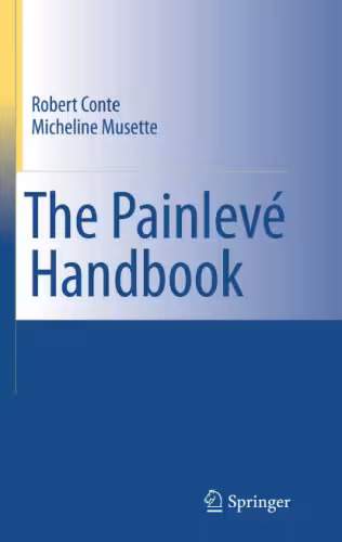 خرید و دانلود نسخه کامل کتاب The Painleve handbook