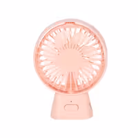 پنکه شارژی رومیزی مدل Portable Fan - گلبهی - RYL