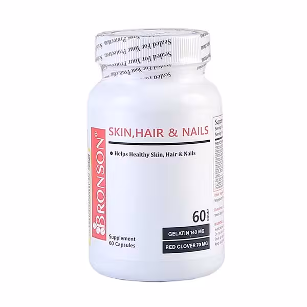 برونسون کپسول اسکین هیر اند نیلز 60 عدد - داروکاو