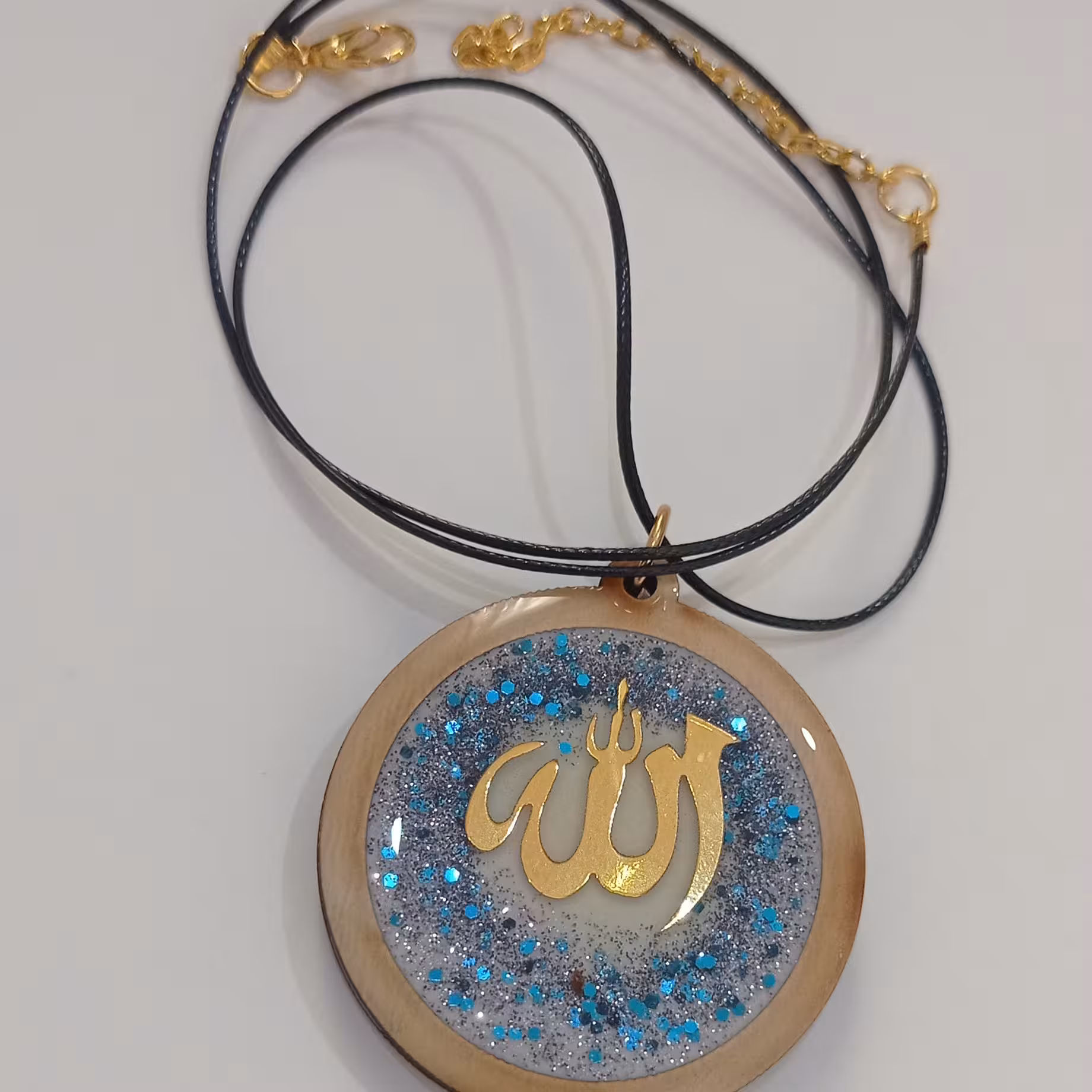 گردنبند رزینی(طرح الله)
