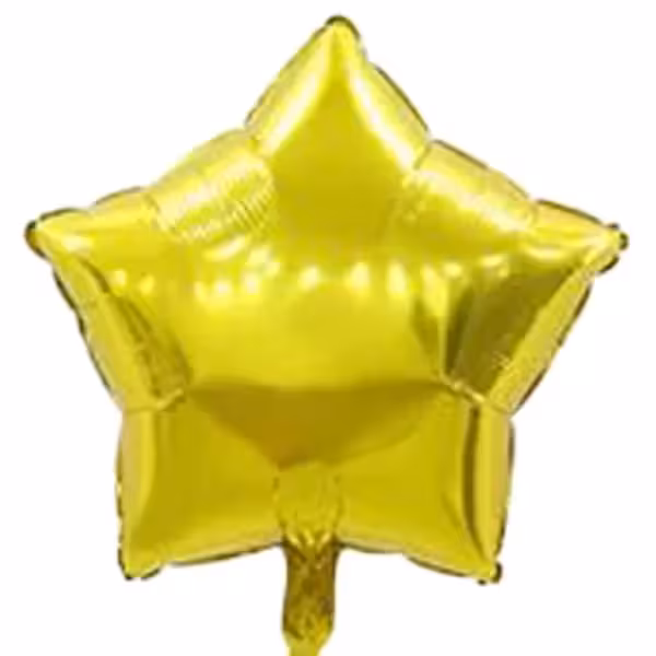 بادکنک فویلی ستاره طلایی