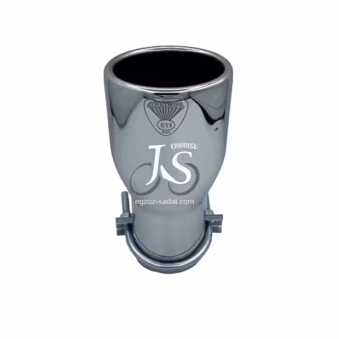 سر اگزوز جی اس مدل ترک پراید بیضی سر صاف کد 103