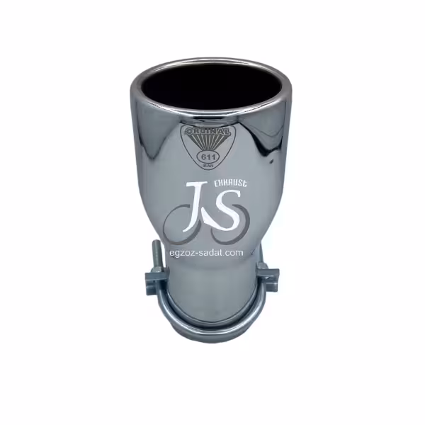 سر اگزوز جی اس مدل ترک پراید بیضی سر صاف کد 103