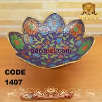 میوه خوری برنجی هندی طرح گل کد 1407