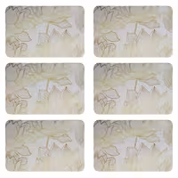 زیربشقابی طرح گل کد 8136 بسته 6 عددی | کالا مکس