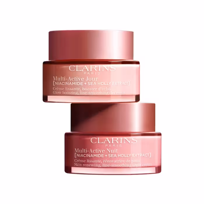کرم روز و شب مولتی اکتیو کلارنس مناسب انواع پوست Clarins Multi-Active Day & Night Creams