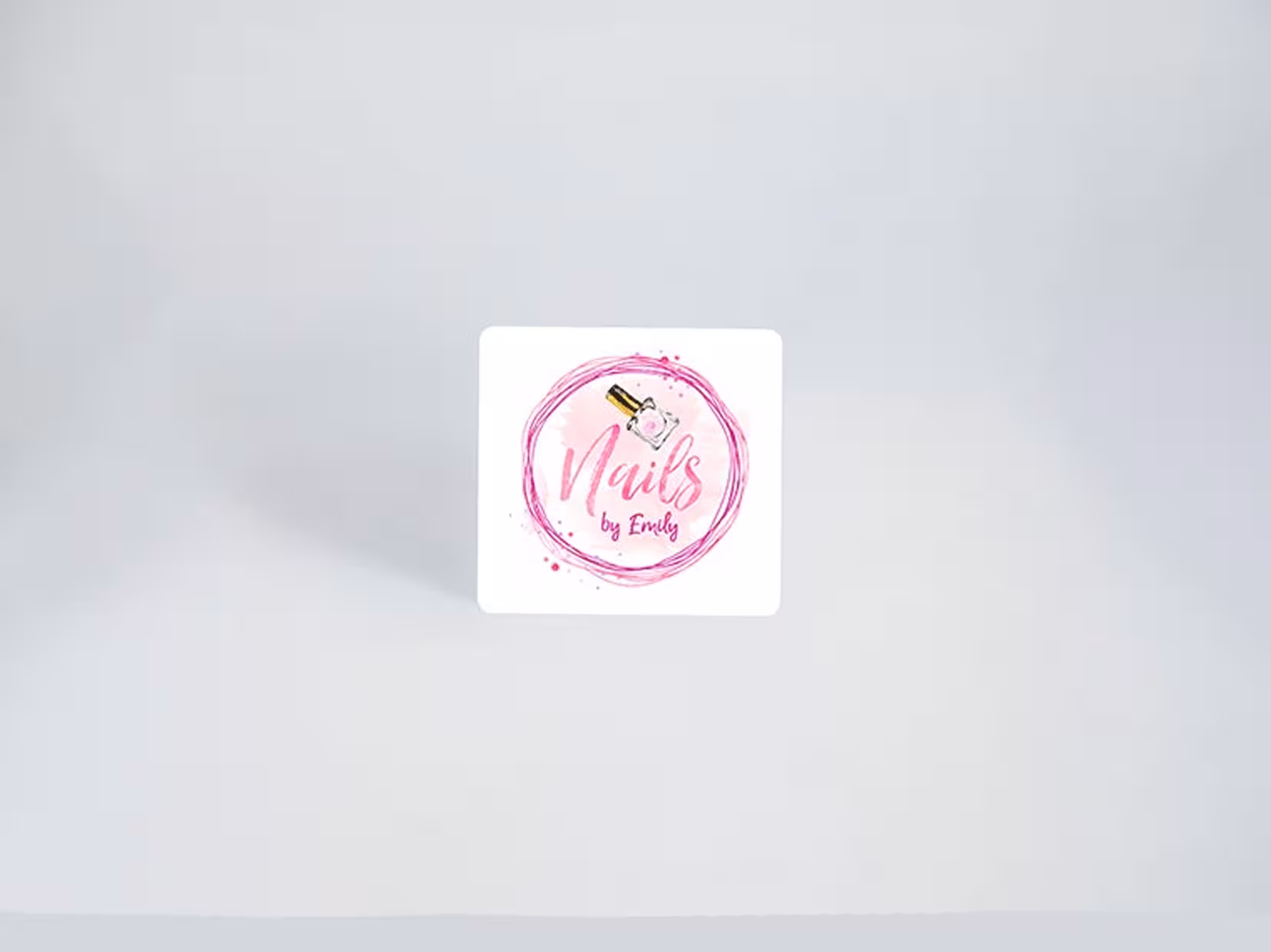 کارت ویزیت سلفون مات مربع دورو دورگرد