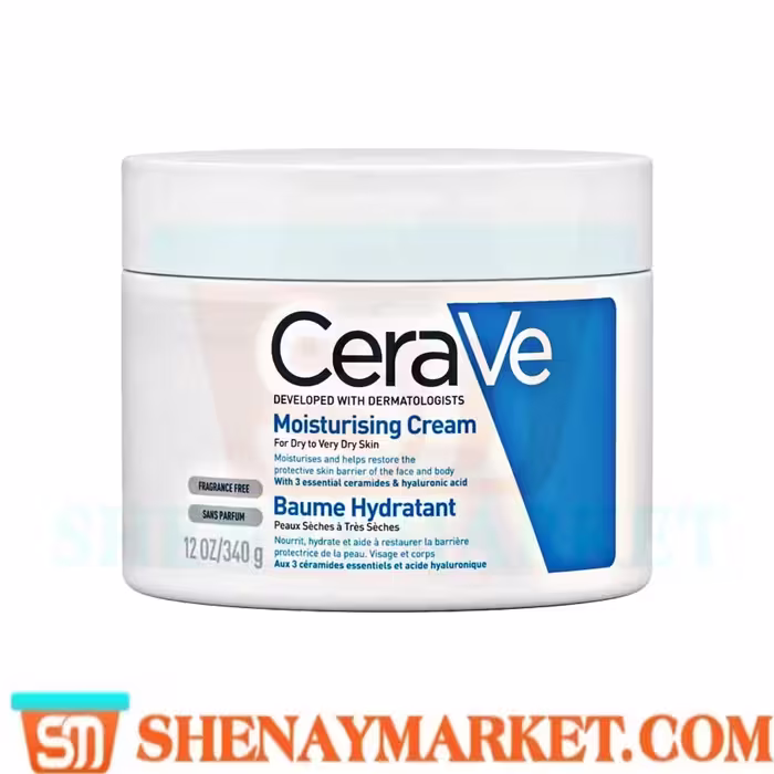 آبرسان و مرطوب کننده کاسه ای پوست خشک و خیلی خشک سراوی حجم 340 گرم Cerave Moisturizing Cream For Dry to Very Dry Skin