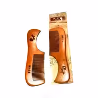 شانه چوبی سنتی (دندانه ریز دسته دار)