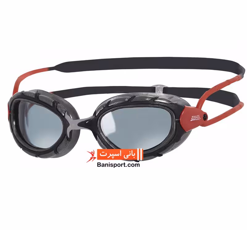 عینک شنا Zoggs predator polarized red grey