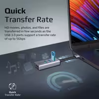 هاب 4 پورت USB-C پرومیت مدل MEDIAHUB-C3
