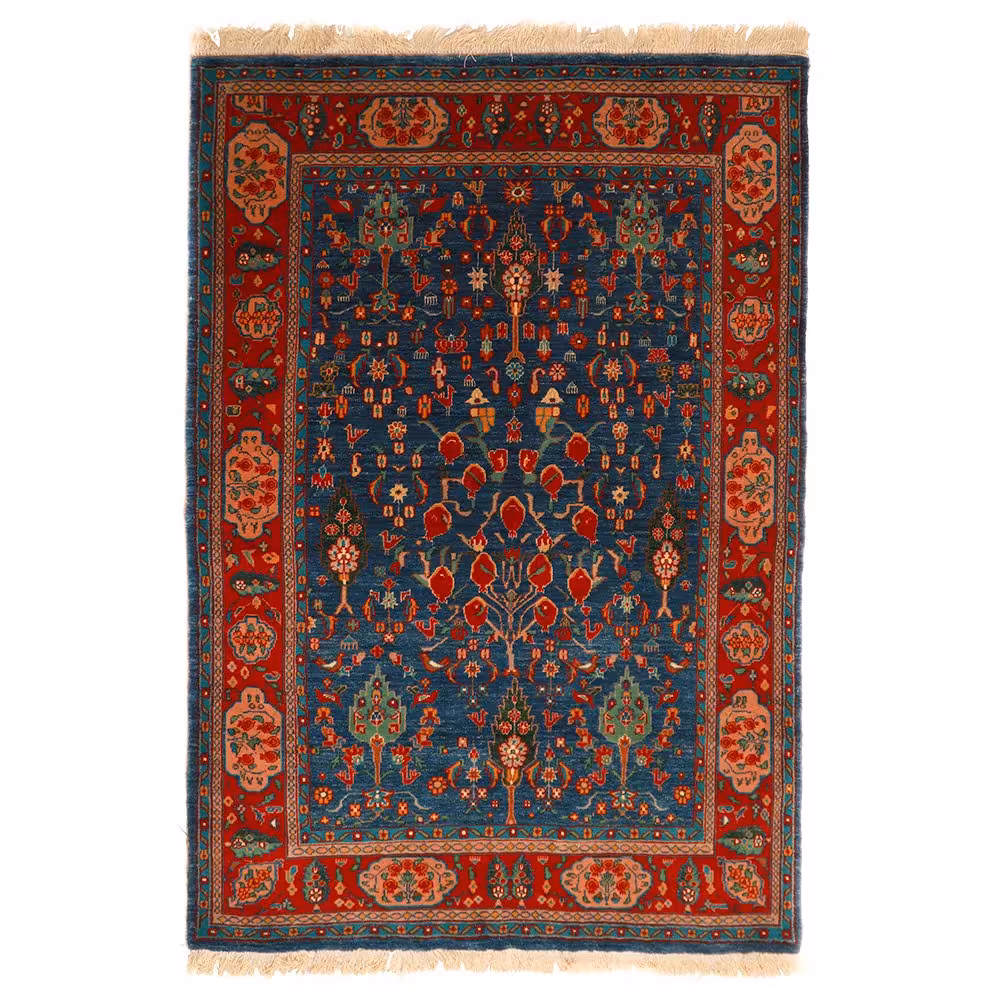 فرش دستباف دو و نیم متری مدل باغ بهشت خراسان کد 410608