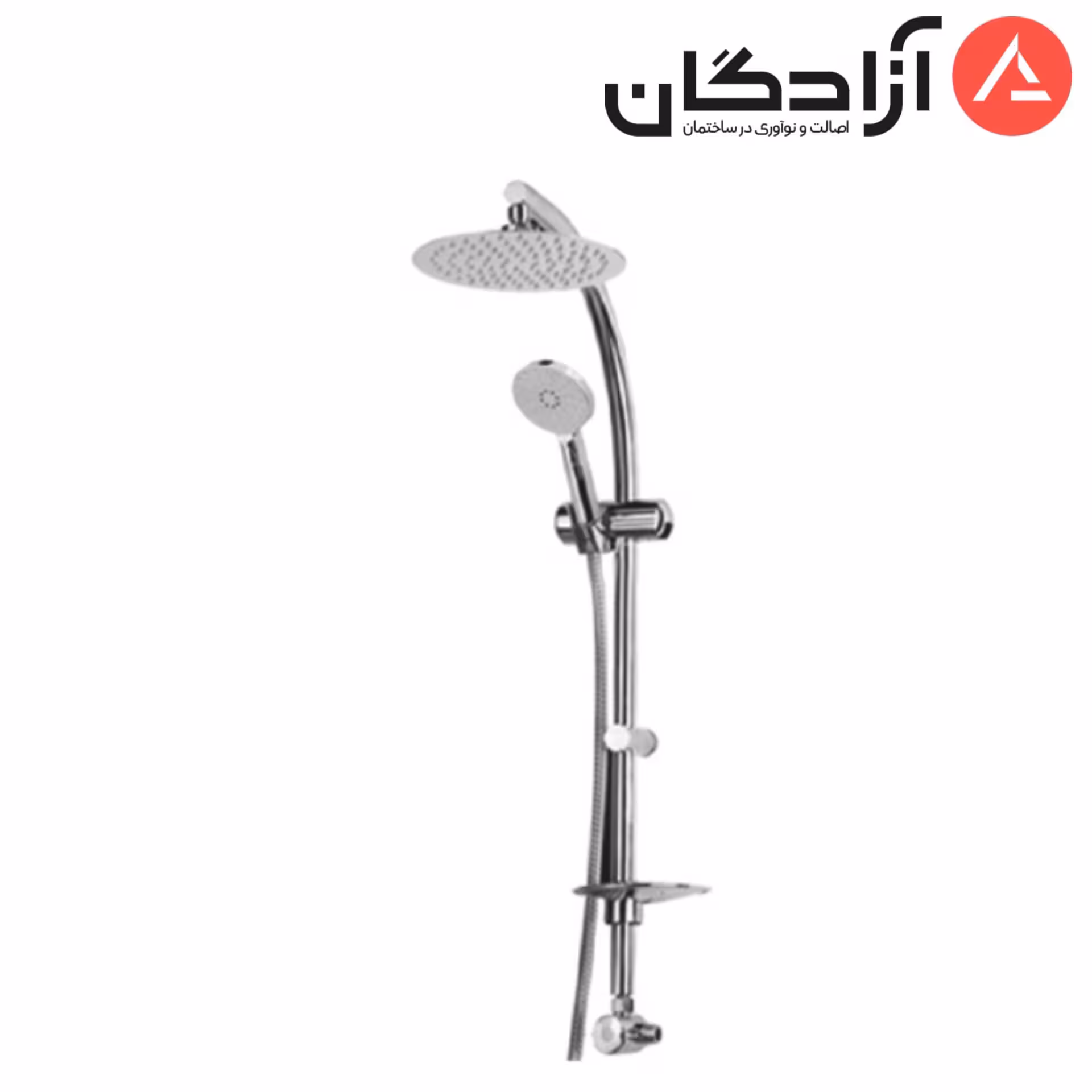 علم دوش یونیکا دوپارچه اوتانا (سردوش تلفنی استیل)