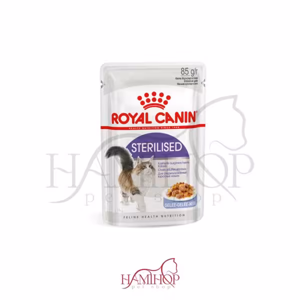 پوچ گربه عقیم شده در ژله رویال کنین 85 گرم Royal Canin Sterilised