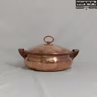 ماهیتابه مسی درب دار سایز 3 مدل شهاب