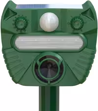 دورکننده حیوانات-دستگاه دفع حیوانات خورشیدی LAPOOH با قابلیت دفع فوق صوتی سنجاب، گوزن، ضد آب، مناسب برای فضای باز و حیوانات خانگی، دارای صدا و چراغ چشمک زن