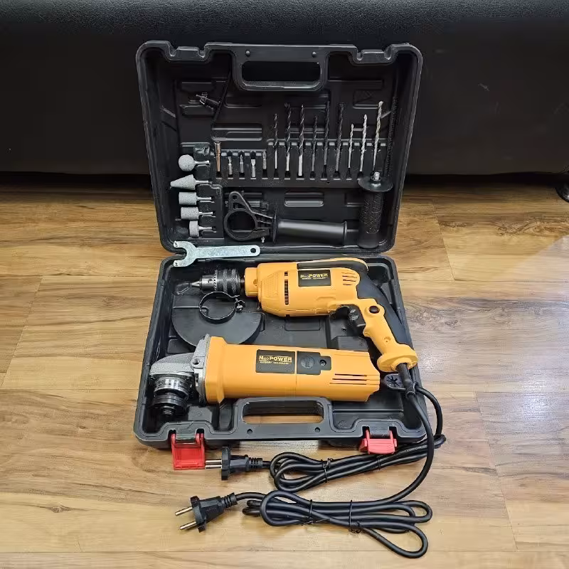 مجموعه ی 2 عددی مینی فرز و دریل برقی نئوپاور