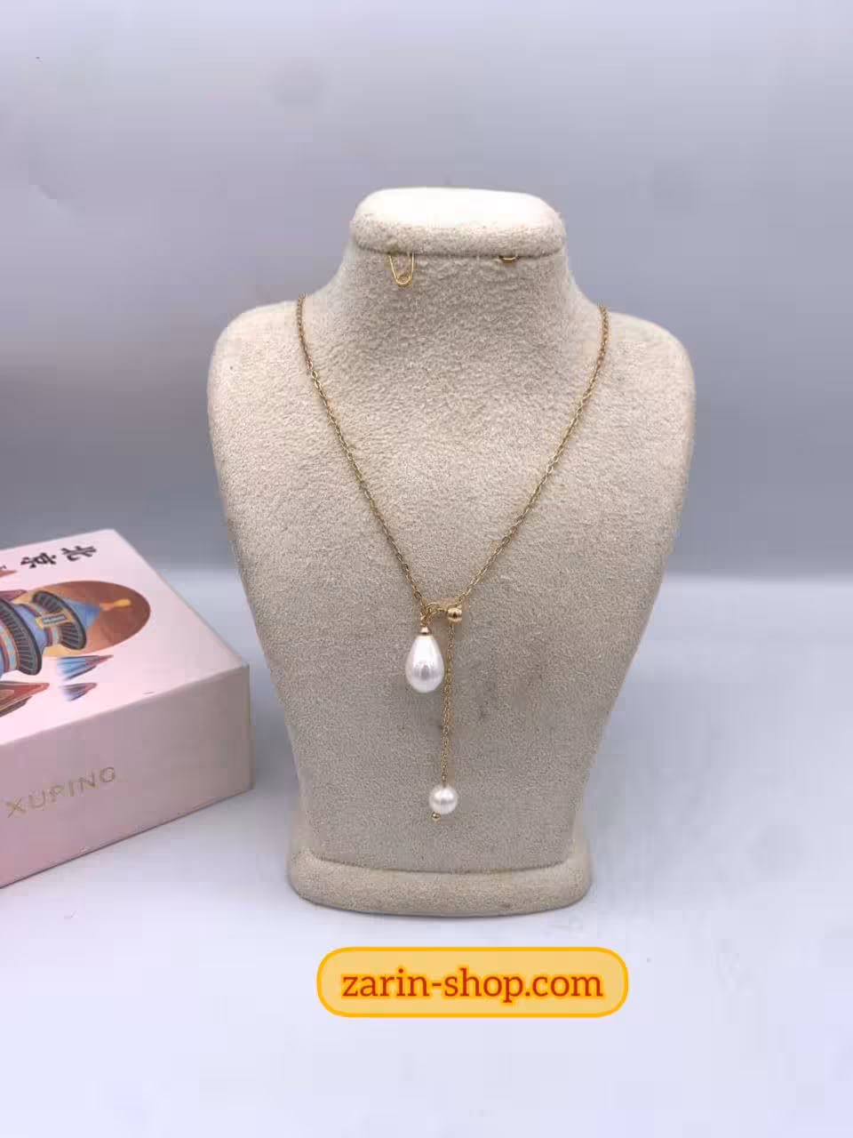 گردنبند مروارید زنانه طلایی