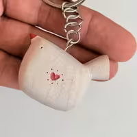 سرکلیدی پرنده ساده طرح نه