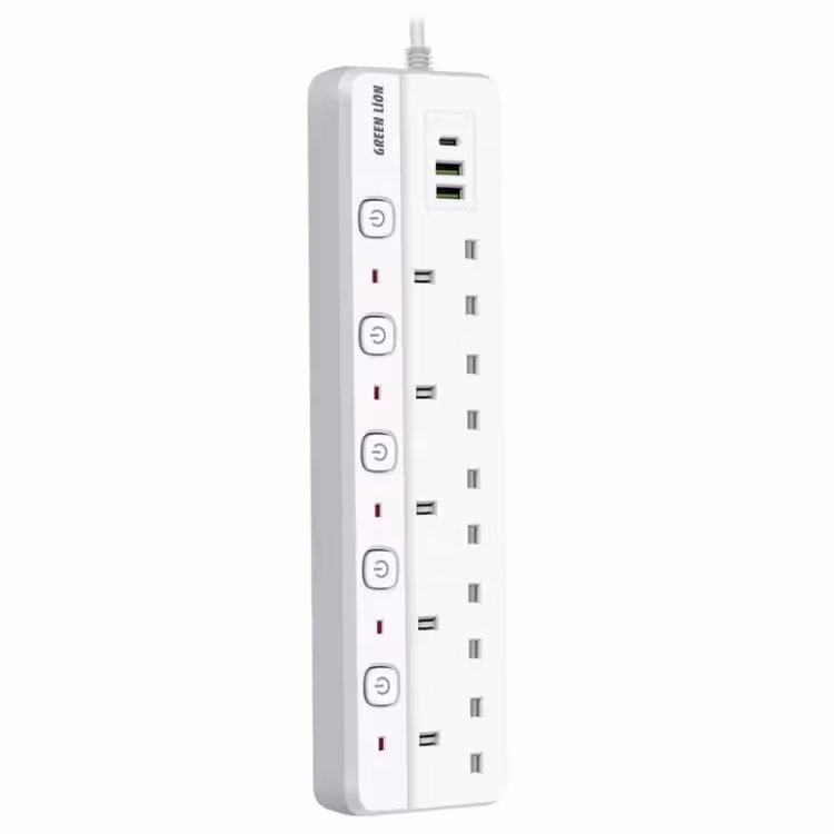 چند راهی برق گرین لاین مدل Green Lion GNPOWS2USB