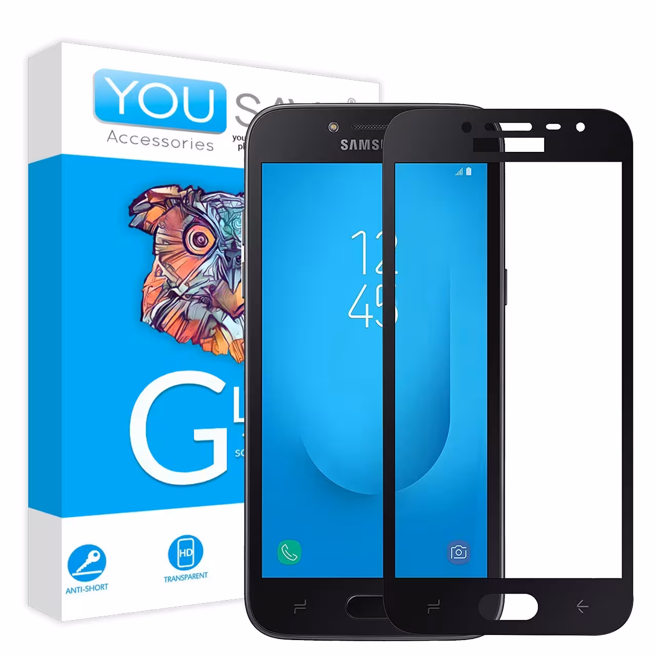 گلس فول کاور مناسب برای گوشی سامسونگ Galaxy J4