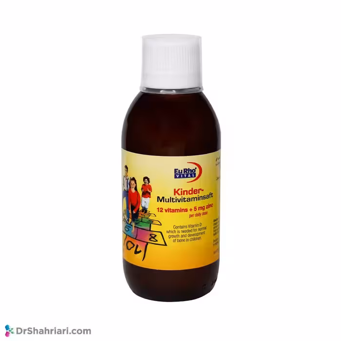 شربت کیندر مولتی ویتامین یوروویتال | 200 میلی لیتر