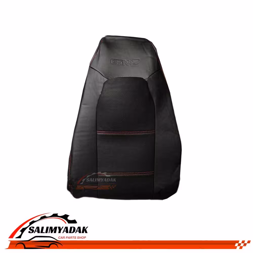 روکش صندلی جنتو GEN2 چرم رنگ مشکی دوخت قرمز