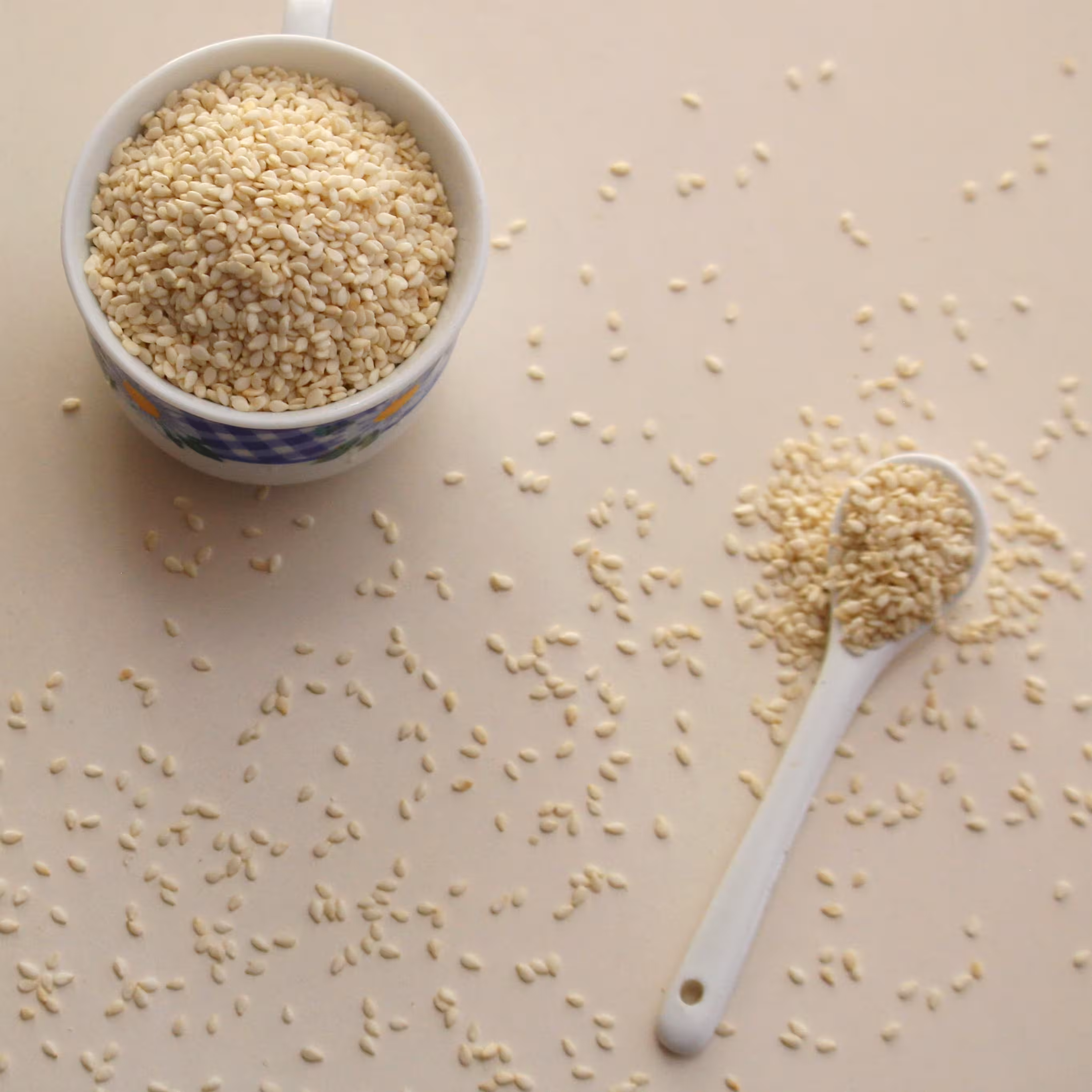 کنجد سفید خام درجه یک (100 گرم)