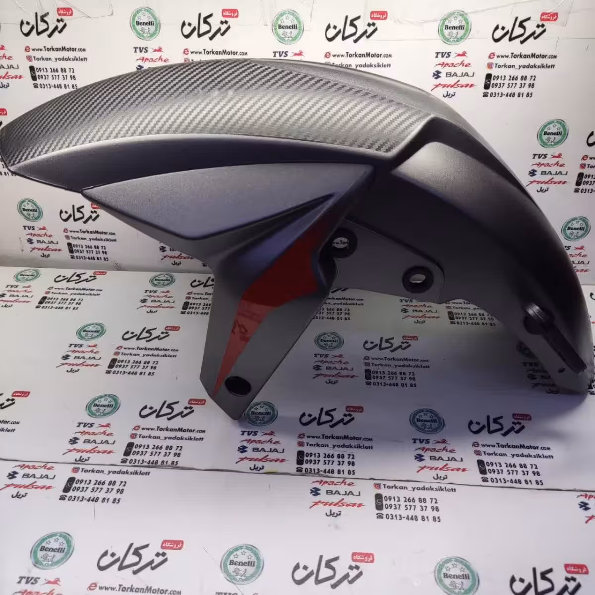 قاب گلگیر جلو موتور پالس NS 200 ان اس انژکتوری قرمز مدادی کربن اصلی