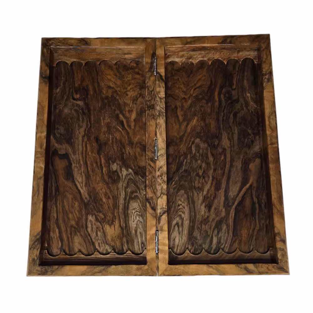 تخته نرد و شطرنج چوب گردو سنندج کد 219