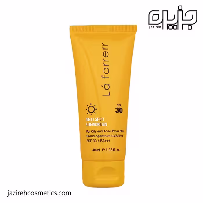 ضد آفتاب و ضد لک بی‌رنگ پوست چرب و مستعدآکنه SPF30 لافارر