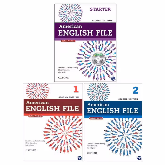 کتاب American English File اثر جمعی از نویسندگان انتشارات زبان مهر 3 جلدی