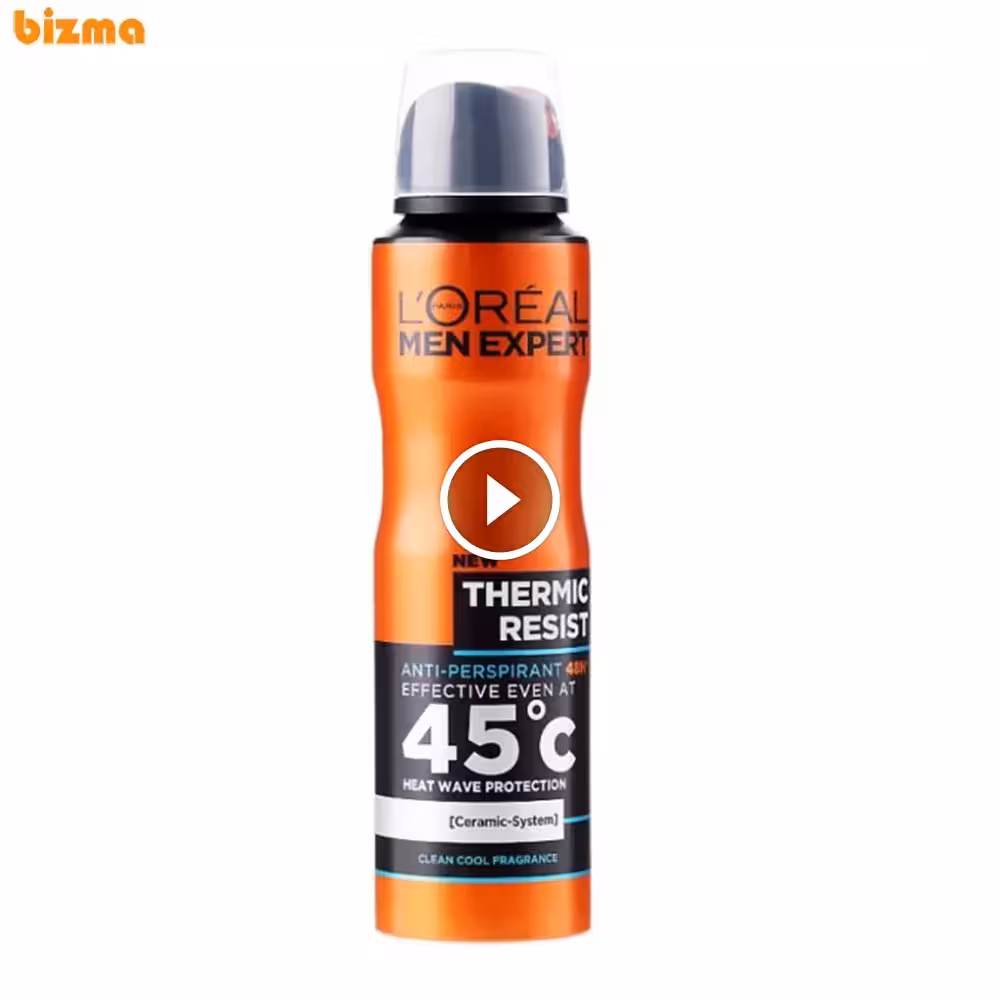 اسپری ضد تعریق مردانه لورآل مدل Men Expert Thermic Resist حجم 250 میلی لیتر