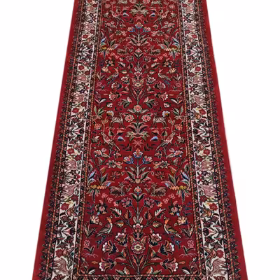 فرش دستبافت کناره طول دو متری مدل بیجار کد 1252