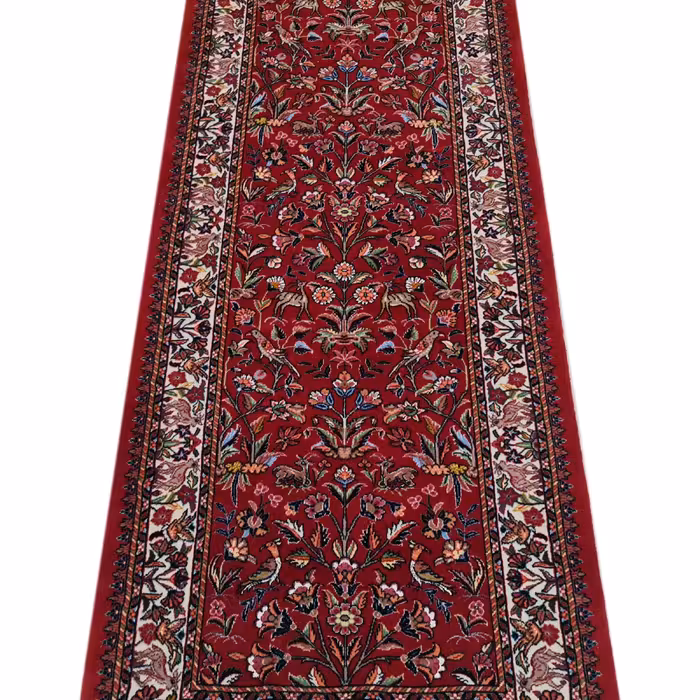 فرش دستبافت کناره طول دو متری مدل بیجار کد 1252