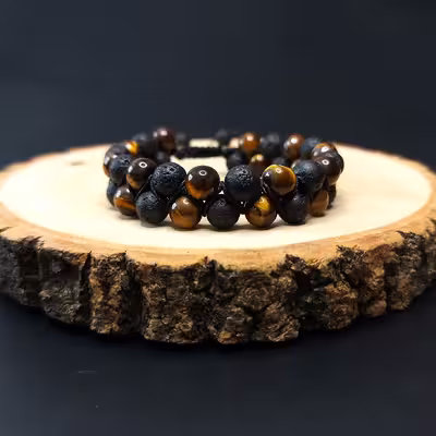 دستبند ناماسته  مدل چشم ببر آتشفشان 56