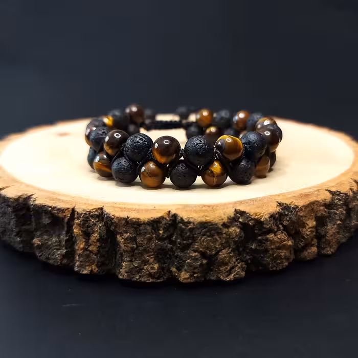 دستبند ناماسته  مدل چشم ببر آتشفشان 56