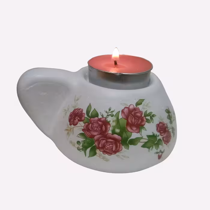 جاشمعی مدل گل سرخ فنجان کد 100 بسته دو عددی