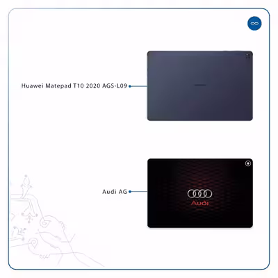 برچسب پوششی ماهوت مدل Audi AG مناسب برای تبلت هوآوی Matepad T10 2020 AGS-L09