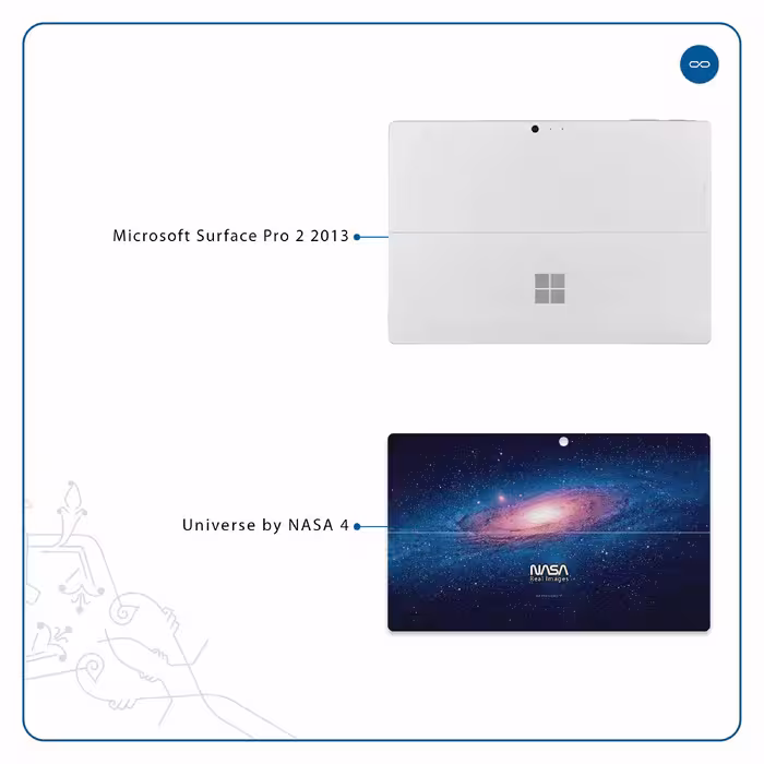 برچسب پوششی ماهوت مدل Universe-by-NASA-4 مناسب برای تبلت مایکروسافت Surface Pro 2 2013